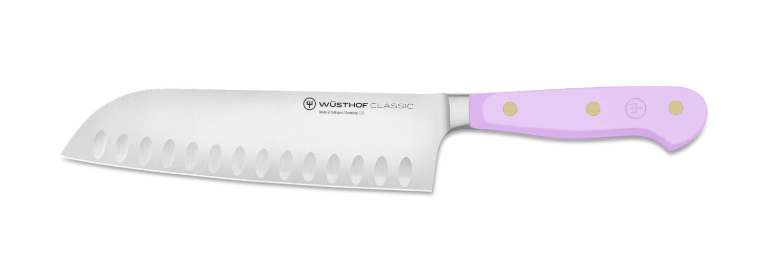Wusthof Classic Colour Santoku With Hollow Edge Knife 17cm Purple Yam (WT1061731417)