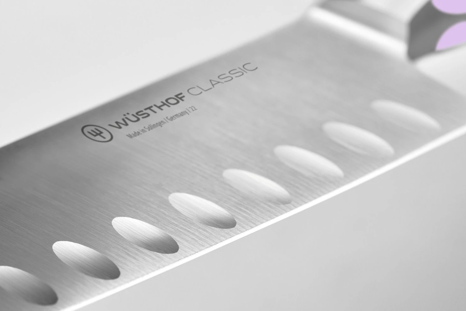 Wusthof Classic Colour Santoku With Hollow Edge Knife 17cm Purple Yam (WT1061731417) - Image 3