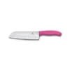 Victorinox Swiss Classic 17cm Santoku Knife Fluted Blade Pink (6852617L5B)