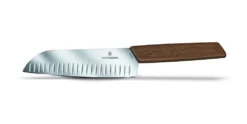 Victorinox Swiss Modern Walnut 17cm Santoku Knife (6905017KG)