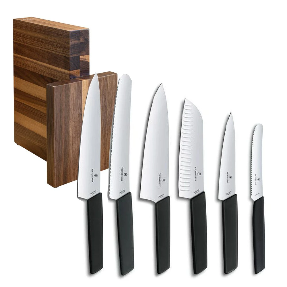 Victorinox Swiss Modern Black Exclusive Block Set (EXCLUMODERNBLACKBK)