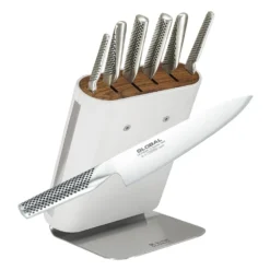 Global Hiro 7 Piece Knife Block Set White (G-656/7WH)