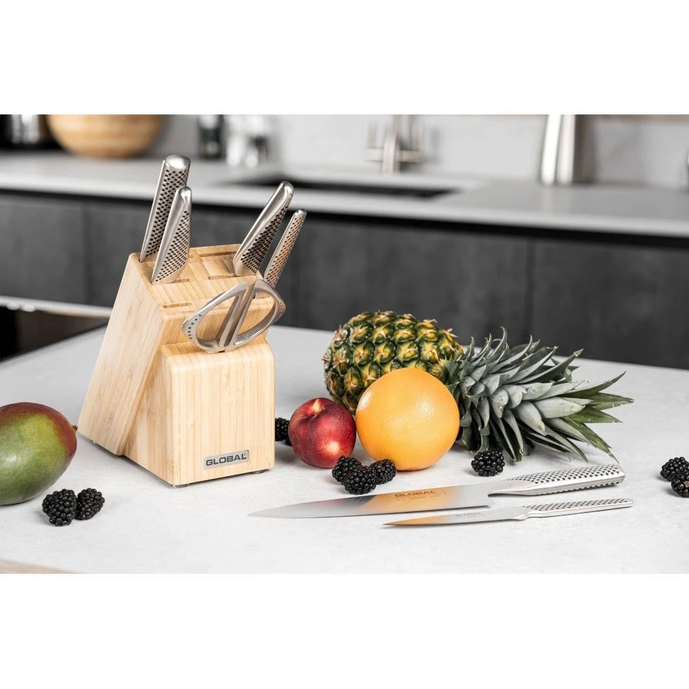 Global Takashi 8 Piece Knife Block Set (G-79668B) - Image 5