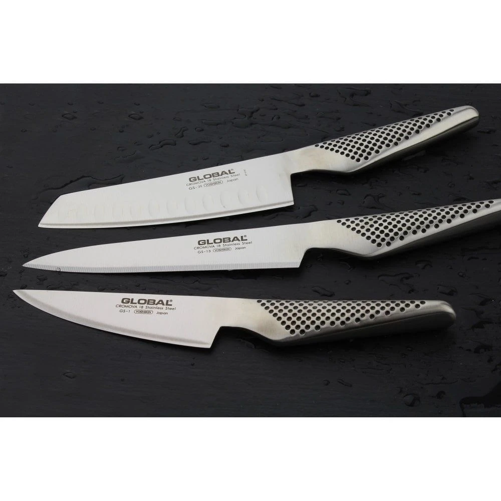 Global GS 11cm Fluted Santoku Knife (GS-57) - Image 3