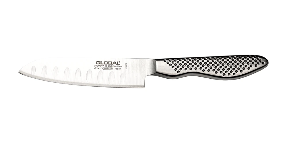 Global GS 11cm Fluted Santoku Knife (GS-57)