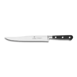 Lion Sabatier® Ideal 20cm Yatagan Carving Knife (Black Handle With Stainless Steel Rivets)