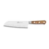 Lion Sabatier® Ideal Provencao 18cm Scalloped Santoku Knife (Olive Handle With Stainless Steel Rivets)