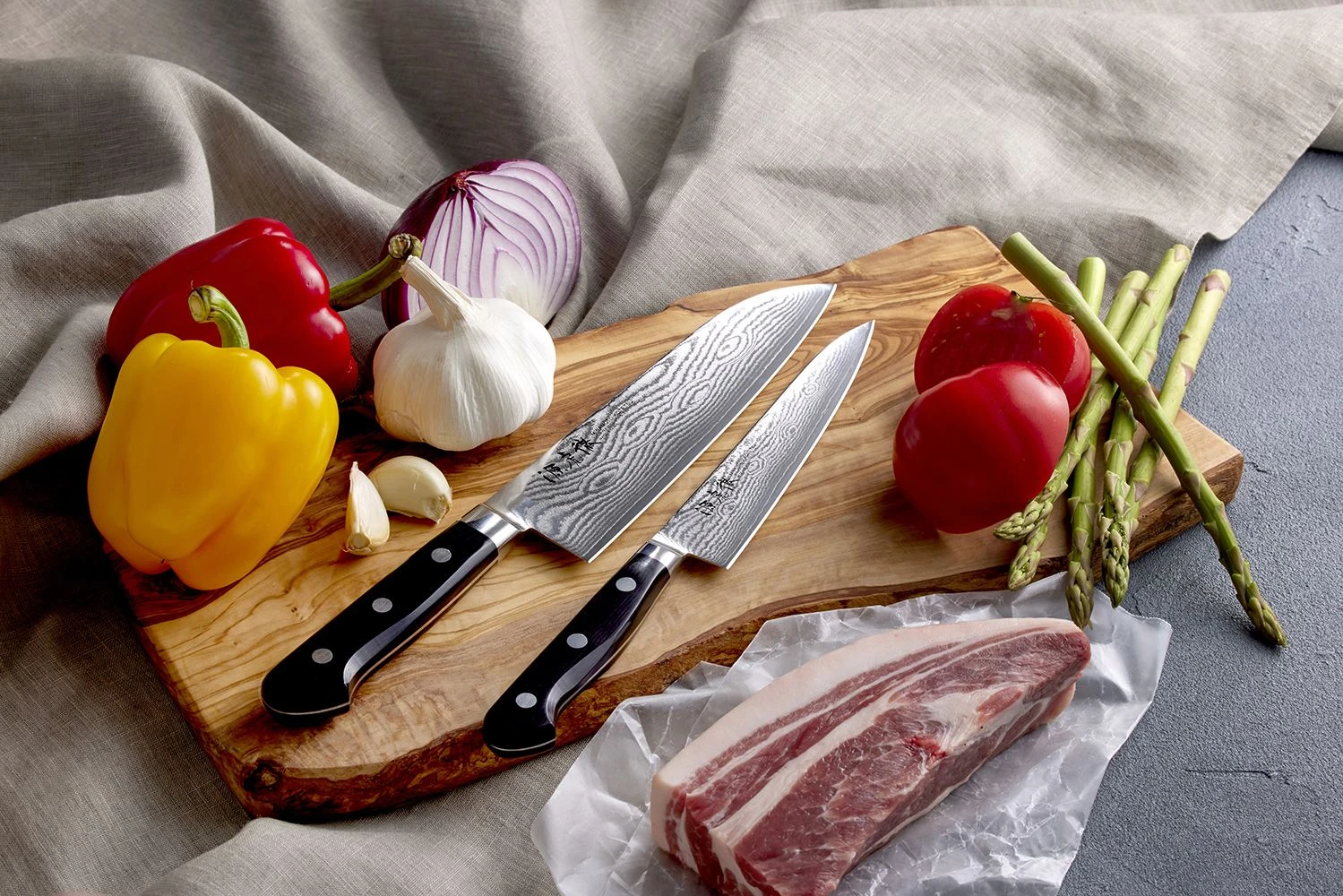 Minamoto Kotetsu 18cm Santoku By Yasuda Hamono (M100) - Image 7