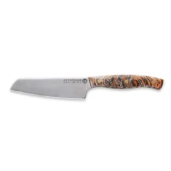 Savernake DNA NC12 12cm Utility Knife - Anthracite, Arctic & Orange With Marble Handle