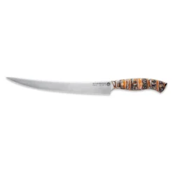 Savernake DNA PC26 26cm Carving Knife - Anthracite, Arctic & Orange With Marble Handle