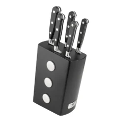 Rockingham Forge Pro Black Series 6 Piece Knife Block Set (RF-9009/6B)