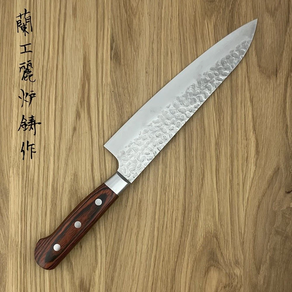 Sakai Takayuki 33-Layer VG10 Damascus Hammered Japanese 240mm Gyuto Knife - Image 2